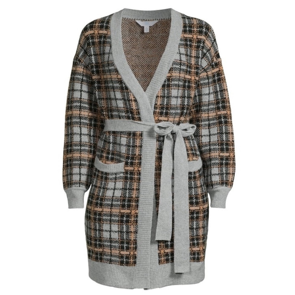 Women's Knit Coatigan with Belt NWT